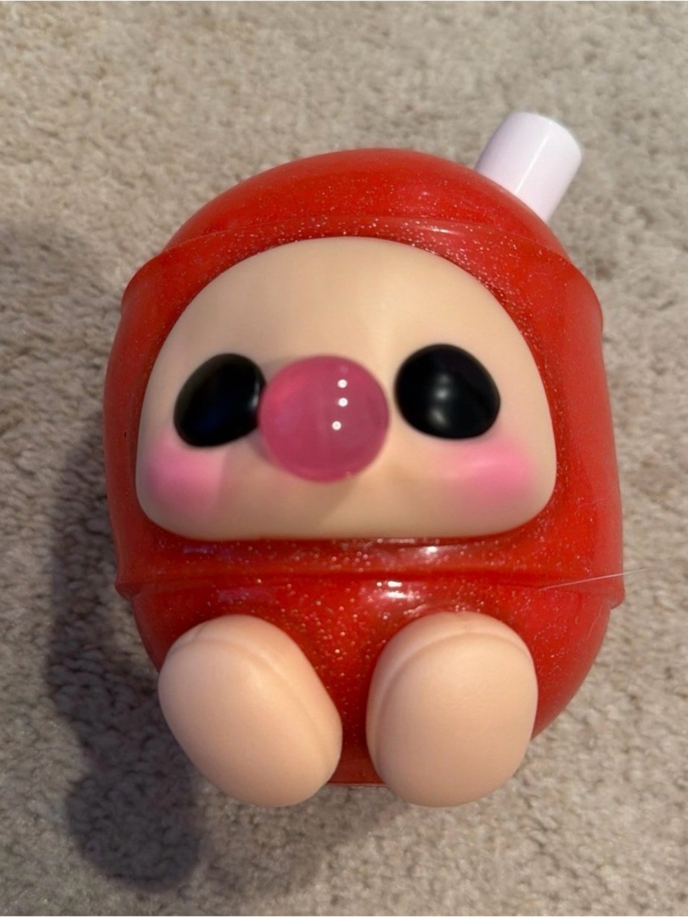 Hyojo Blow Pop Series 1 figure, "Cherry" variant with glittery jelly textures